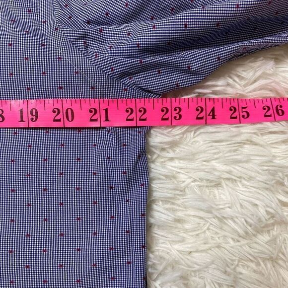 Michael Kors Dress Shirt Mens Size 16 / 34-35 Slim Fit Stretch Blue - Picture 4 of 8